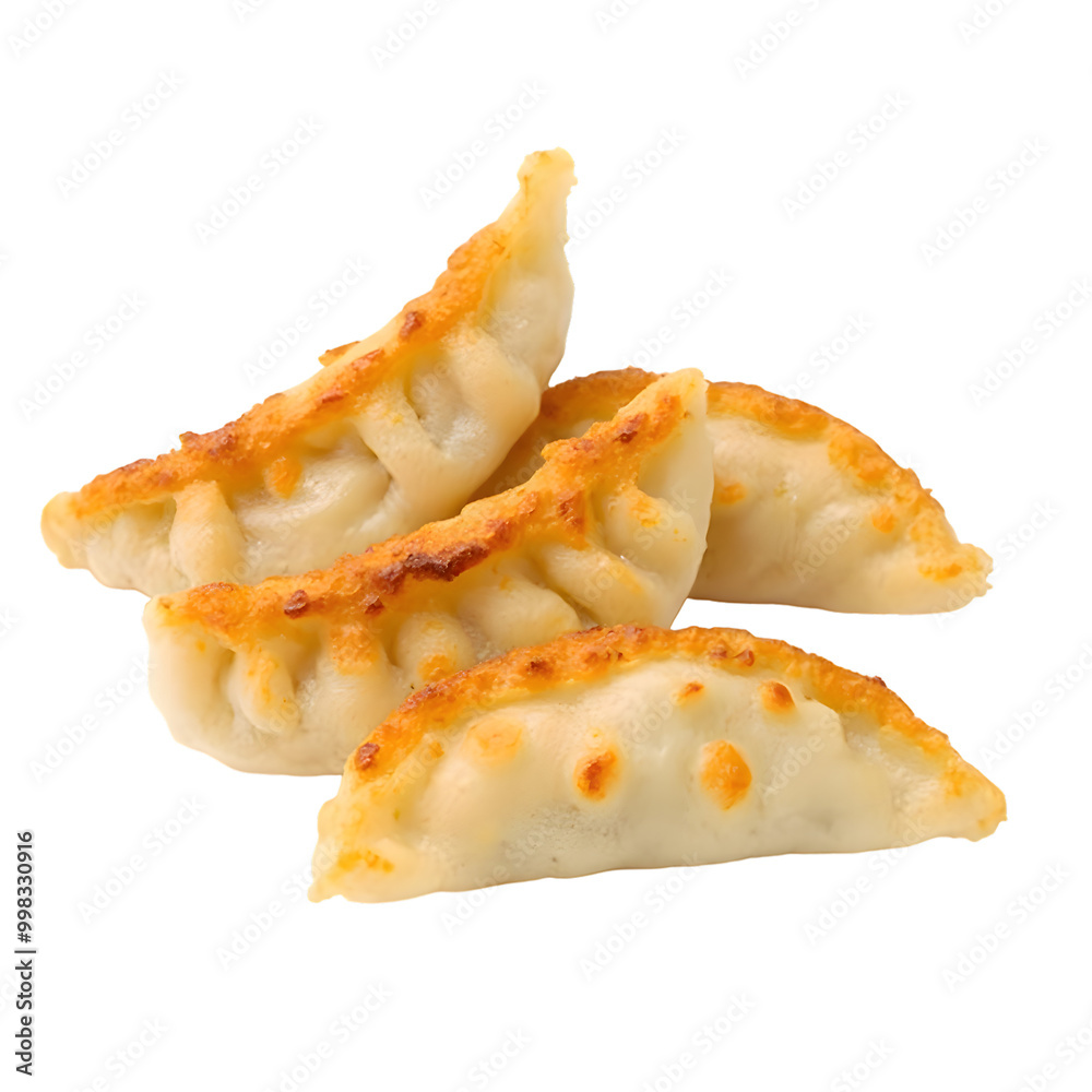 fresh fried dumplings isolated on a transparent background fresh fried dumplings isolated on a transparent background