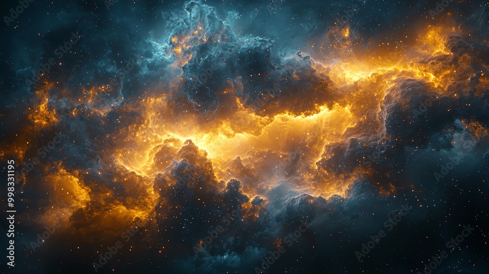 Cosmic nebula, ethereal shapes, glowing gas clouds, 3D illustration Cosmic nebula, ethereal shapes, glowing gas clouds, 3D illustration