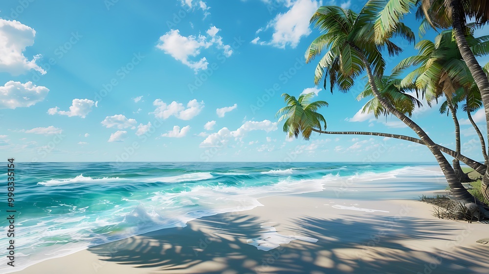 Beautiful Blue Skies with Nature, Bright Moon ,Cloud ,Beach scenery, Tree, night -Anime concept Background Beautiful Blue Skies with Nature, Bright Moon ,Cloud ,Beach scenery, Tree, night -Anime concept Background