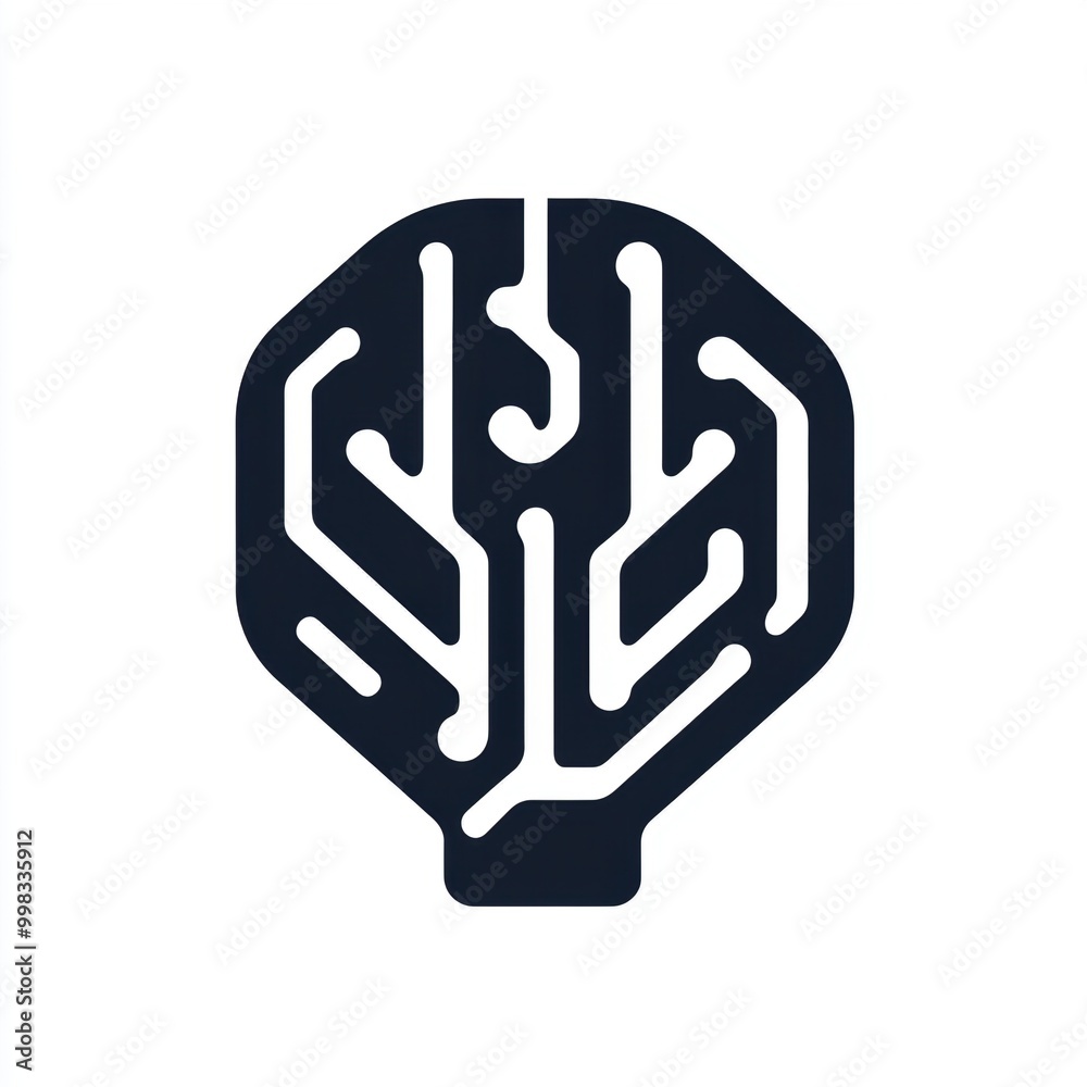Contemporary logo representing the role of AI in shaping our future Contemporary logo representing the role of AI in shaping our future
