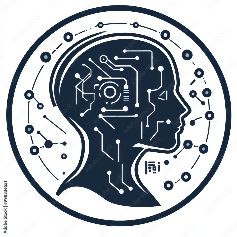 Obraz premium Crafting effective AI logos for diverse market segments and industries