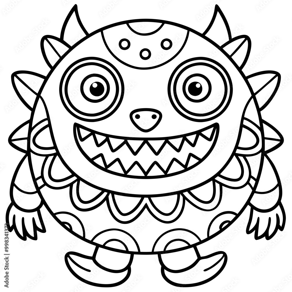 handdrawn monster doodle pattern seamless handdrawn monster doodle pattern seamless