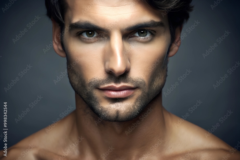 a close-up portrait of a handsome man a close-up portrait of a handsome man