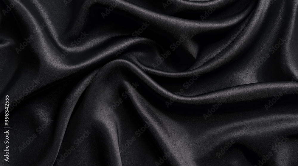black silk background for advertising