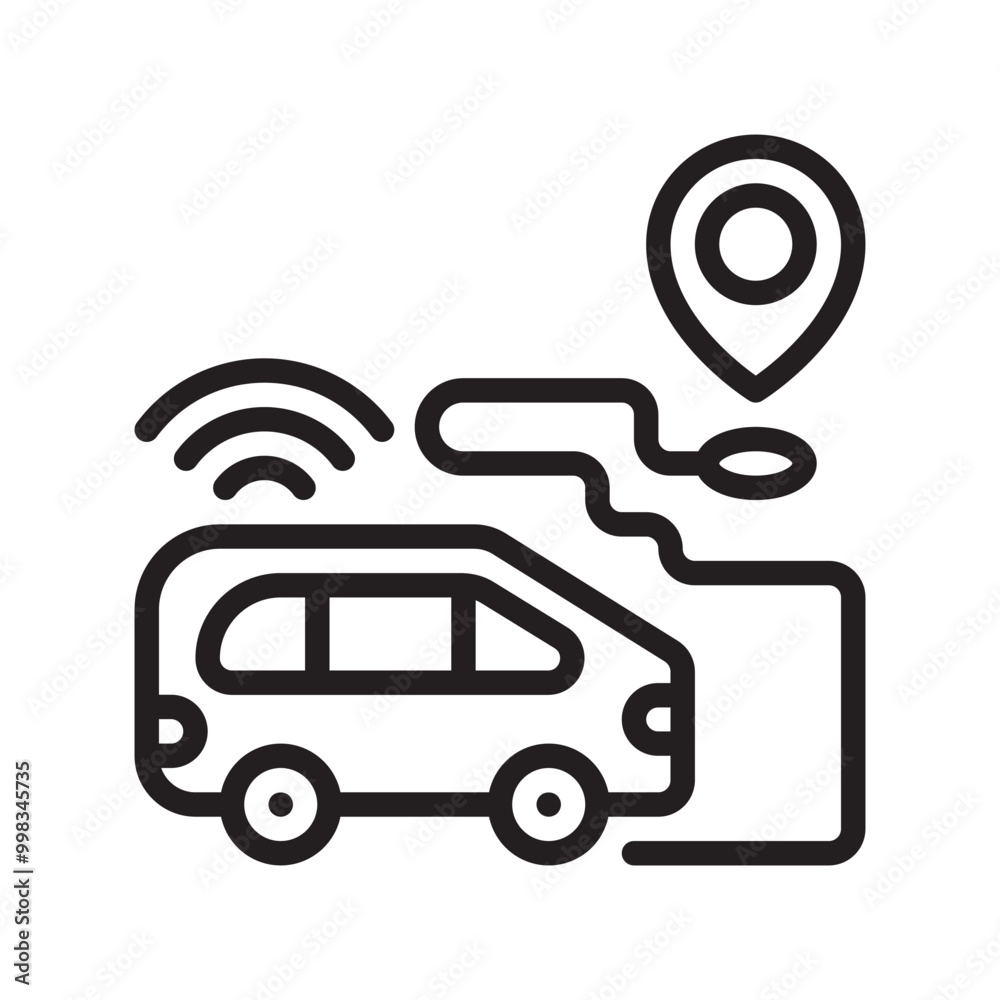 electric car icon in line style. Editable stroke. electric car icon in line style. Editable stroke.