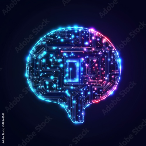 Wallpaper Mural Striking design representing the harmony of human and AI interaction Torontodigital.ca