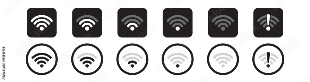 wifi sign icon, wifi icon collection, wifi vector wifi sign icon, wifi icon collection, wifi vector