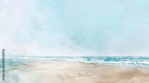 Beautiful Blue Skies with Nature, Bright Moon ,Cloud ,Beach scenery, Tree, night -Anime concept Background