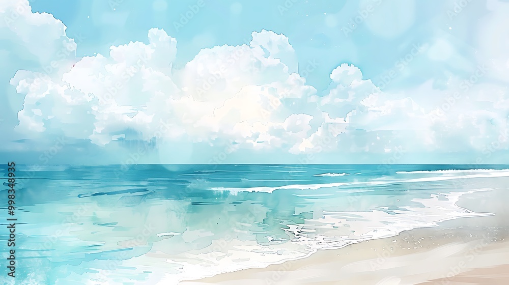 Beautiful Blue Skies with Nature, Bright Moon ,Cloud ,Beach scenery, Tree, night -Anime concept Background Beautiful Blue Skies with Nature, Bright Moon ,Cloud ,Beach scenery, Tree, night -Anime concept Background