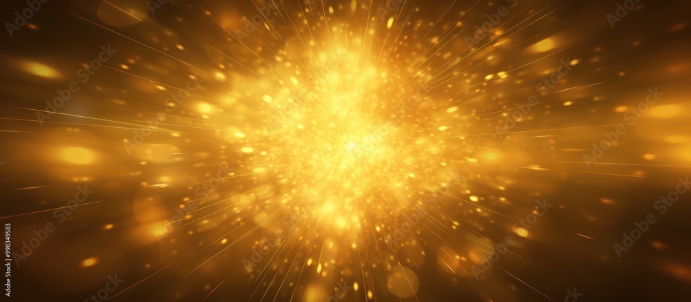 Abstract Golden Glow with Blurred Lights Abstract Golden Glow with Blurred Lights