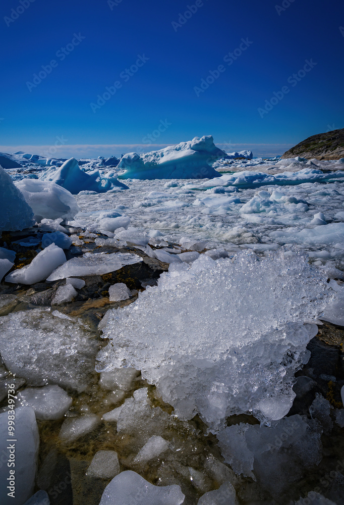 Disko Bay is a large bay on the western coast of Greenland. 