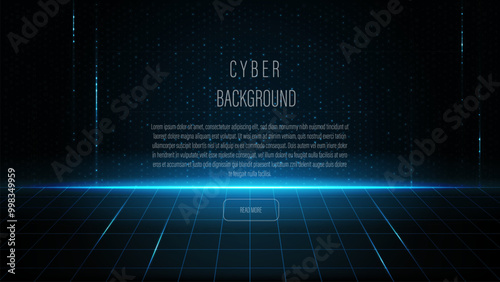 Abstract cyber background. Neon colors gradient background. Graphic concept for design.	
