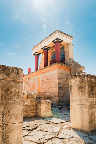 Ruins of the Palace of Knossos on the island of Crete