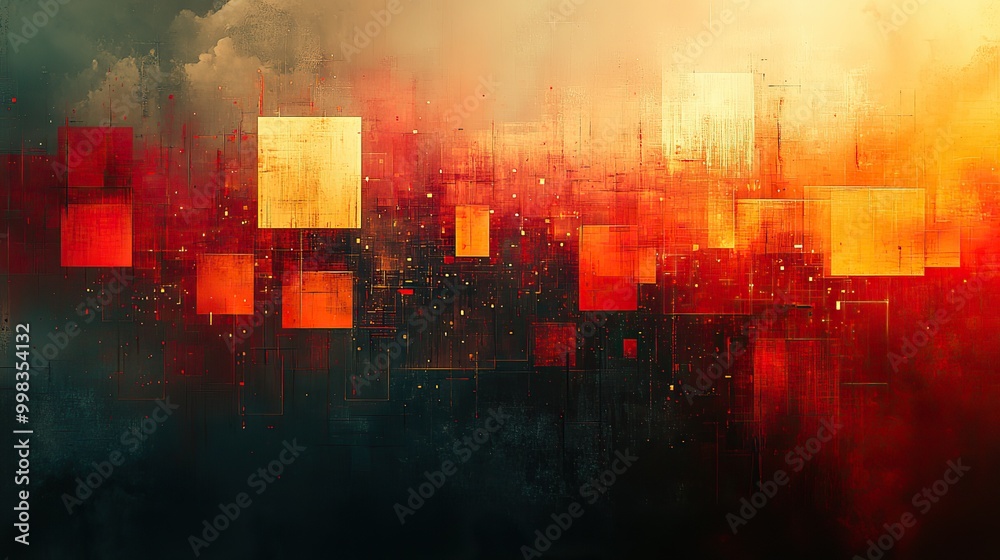 A background featuring mixed media and virtual technology elements. A background featuring mixed media and virtual technology elements.