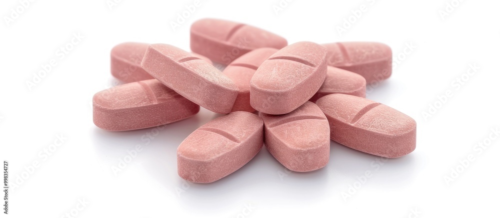 Healthy Medication Pills Isolated On White Background