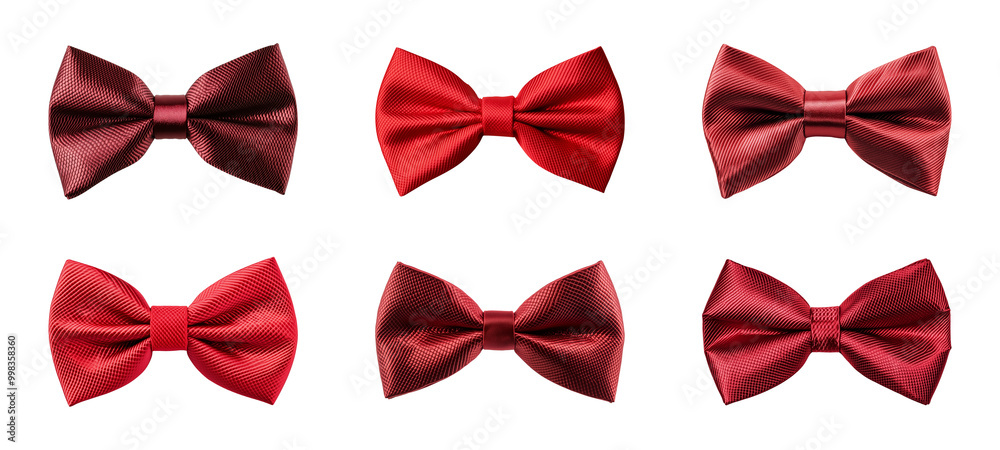 red bow tie isolated on a transparent or white background, cut-out, PNG red bow tie isolated on a transparent or white background, cut-out, PNG
