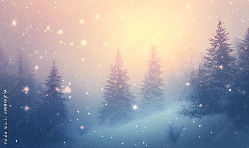 Naklejka premium Christmas and New Year-themed graphic background