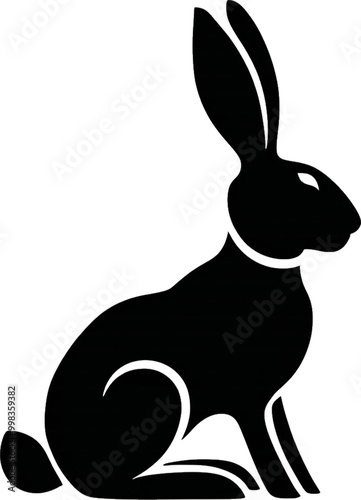 silhouette of a rabbit