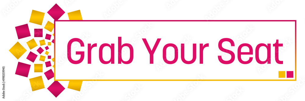 Grab Your Seat Pink Golden Circular Bar 