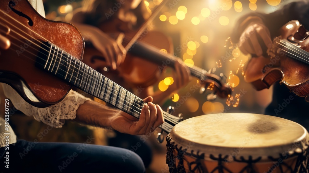 Fototapeta premium Musical Ensemble at Dusk