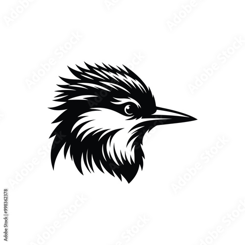 bird head silhouette vector