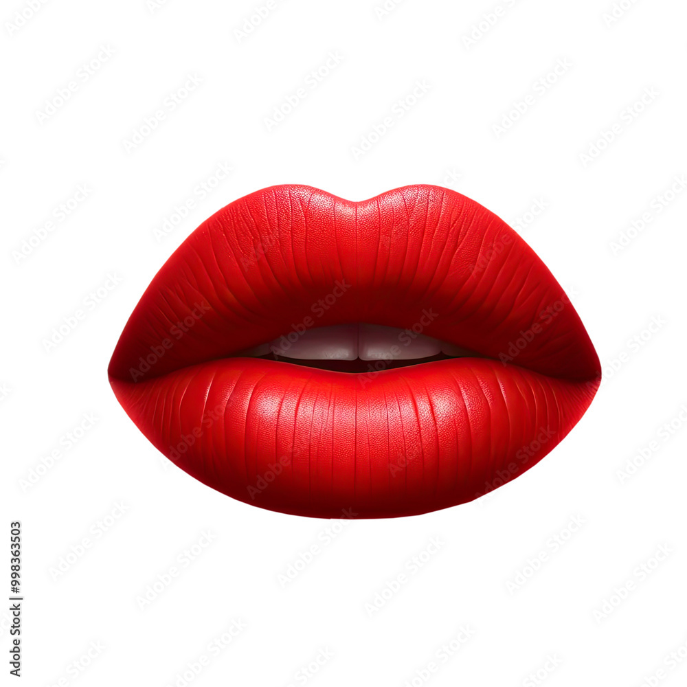 Red lips isolated on white background, minimalism. luxury make up Red lips isolated on white background, minimalism. luxury make up