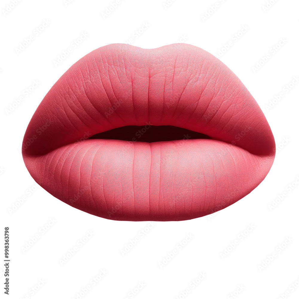 Pink lips isolated on white background, minimalism. luxury make up Pink lips isolated on white background, minimalism. luxury make up