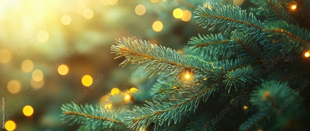 A Christmas tree background with green pine tree branches A Christmas tree background with green pine tree branches