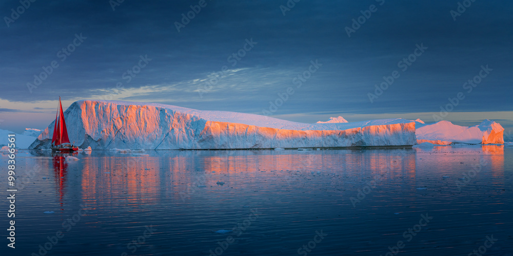 Disko Bay is a large bay on the western coast of Greenland.