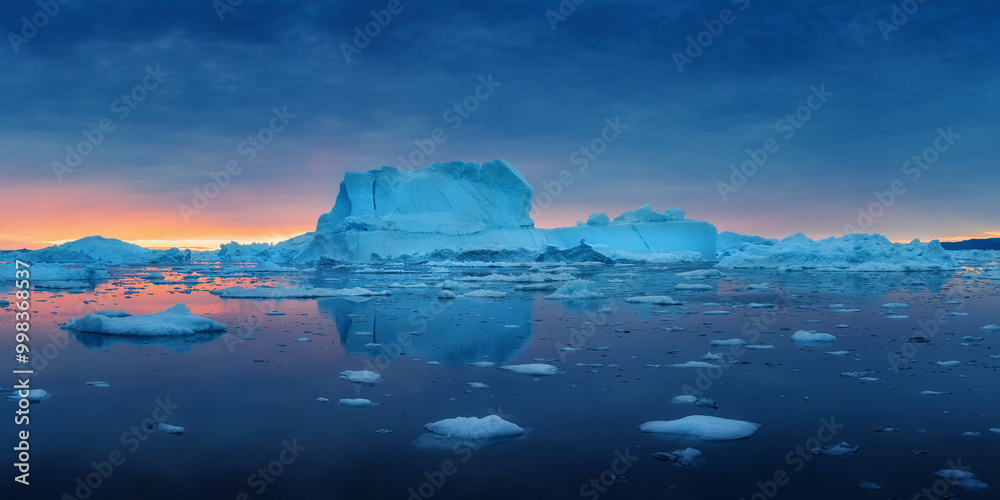 Disko Bay is a large bay on the western coast of Greenland.