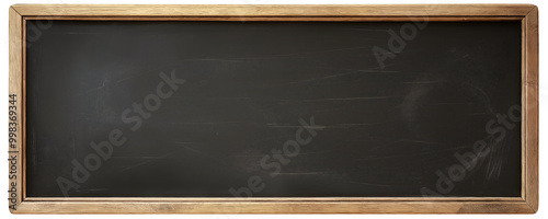 Wallpaper Mural A chalkboard isolated on a transparent background, wooden frame, vintage style, flat lay. Torontodigital.ca