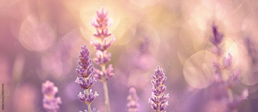 Digital Fine Art Munstead Lavender Flower Soft Focus Background Digital Fine Art Munstead Lavender Flower Soft Focus Background
