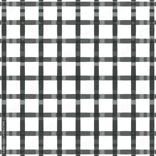 A lattice with transparent bars that form a cage or tiles.
