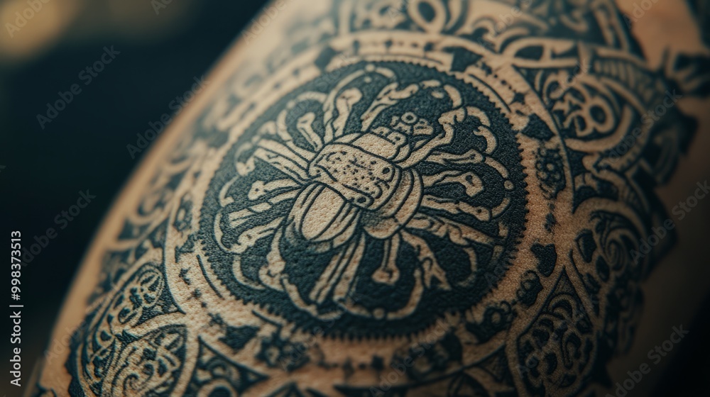 Intricate Beetle Tattoo Design Intricate Beetle Tattoo Design