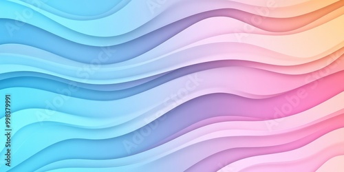 Modern colorful gradient background with wave lines