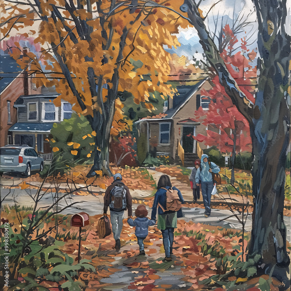 Fototapeta premium autumn in the park