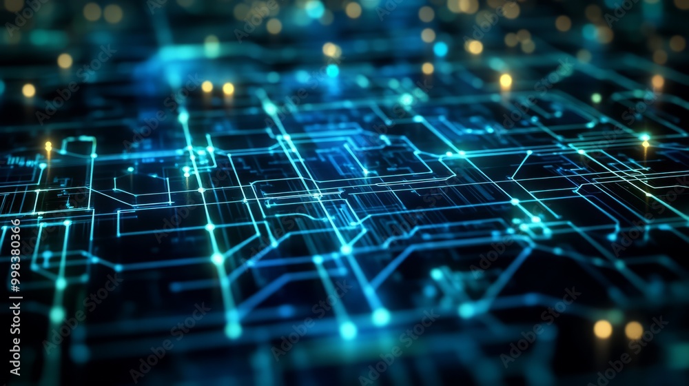 Abstract Digital Circuit Background Abstract Digital Circuit Background