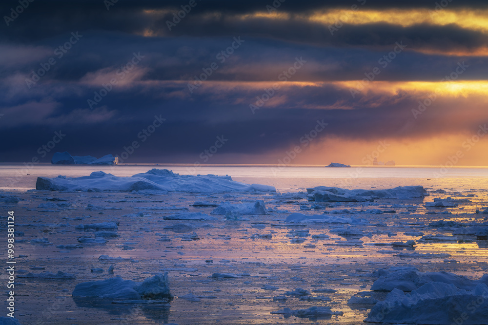 Disko Bay is a large bay on the western coast of Greenland.