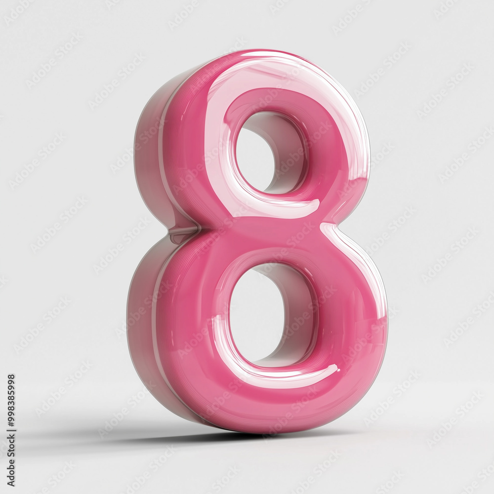 Text Number 3D Mockup Text Number 3D Mockup