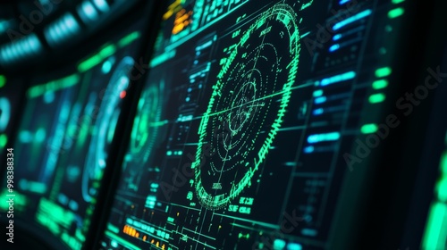 Wallpaper Mural Futuristic Digital Interface Torontodigital.ca