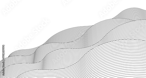 abstract wavy graphics 3d rendering	
