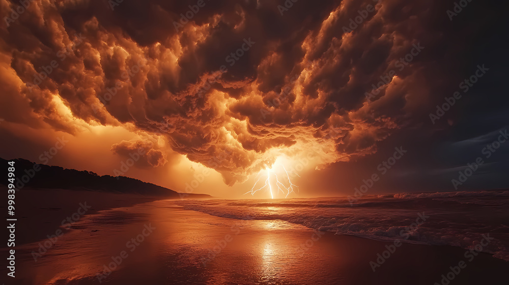 Cloudy storm in the sea before rain. Tornadoes above the sea. Monsoon season. Storm in the sea.Wonder of natural disaster. Cloudy storm in the sea before rain. Tornadoes above the sea. Monsoon season. Storm in the sea.Wonder of natural disaster.