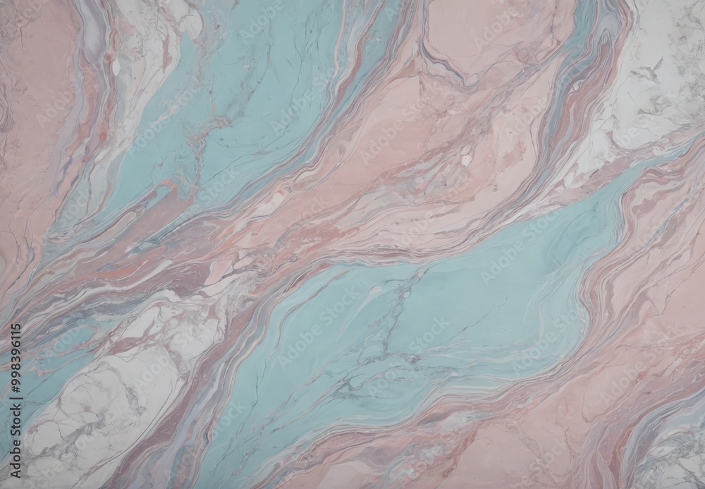 A blue and pink swirl patterned wall A blue and pink swirl patterned wall