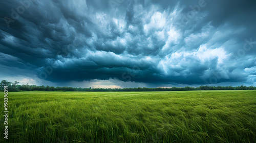 Cloudy storm in the sea before rain. Tornadoes above the sea. Monsoon season. Storm in the sea.Wonder of natural disaster.