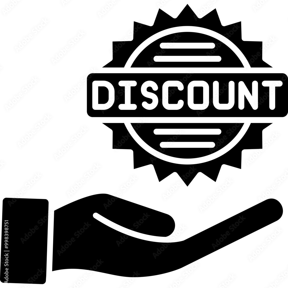 Fototapeta premium Discount Icon