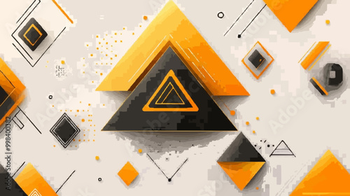 Geometric Shapes Business Banner