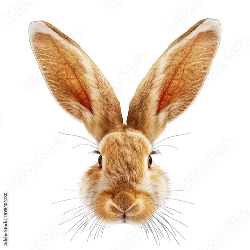 brown rabbat  on transparent background png photo