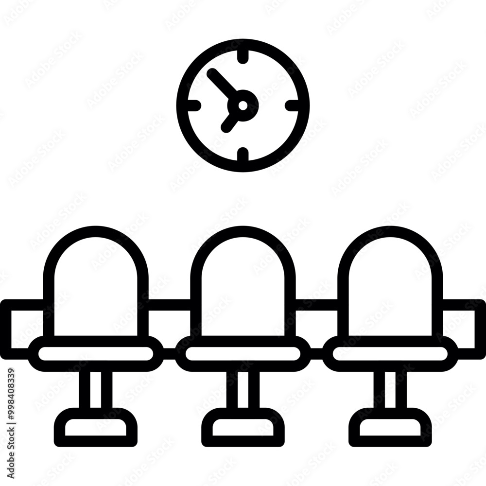 Obraz premium Waiting Area Icon