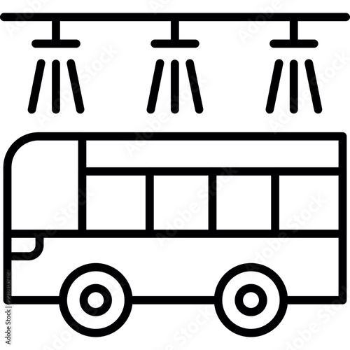 Bus Washing Station Icon