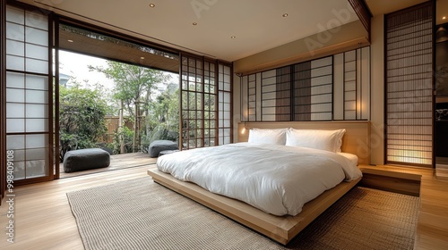 Hotel rooms with a modern Japanese tradition concept